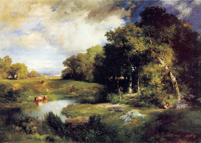 A Pastoral Landscape, Moran, Thomas